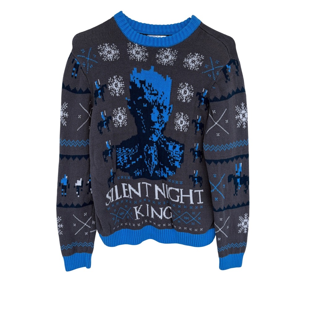 Game of Thrones Christmas Sweater Small Night King‎ Crewneck HBO GOT Knit